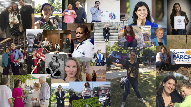 A collection of photos submitted by women running for office this year as part of our series, "The Long Run."