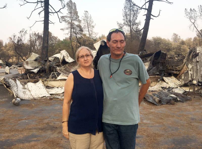 Wendy and Norm Alvarez lost their home to the Carr Fire earlier this summer.
