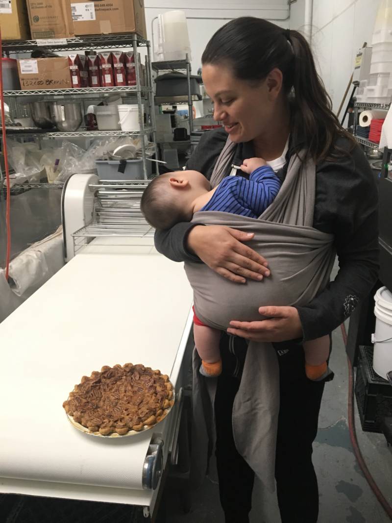 Lenore Estrada baked around a thousand pies for a Munchery order at Thanksgiving.