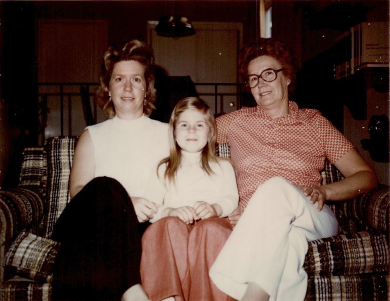 From left to right: Kimberly's mother Carolyn Brown, Kimberly Brown, and grandmother Nova Smith.