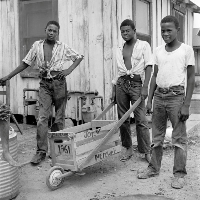 The Marshall brothers, including Joe and Lee, in South Dos Palos, 1960s.