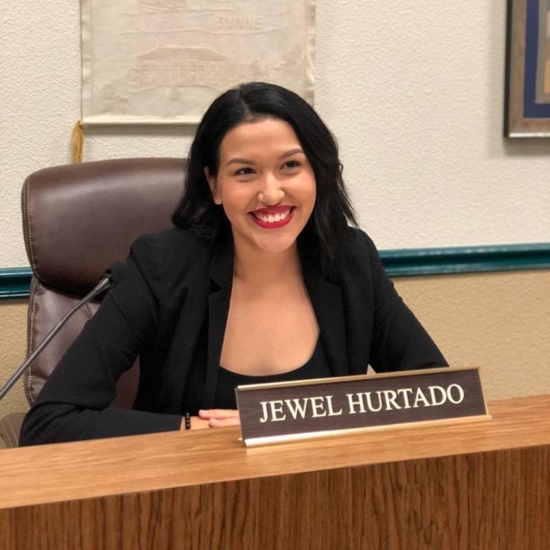 Jewel Hurtado, photographed during the evening she was sworn in as a Kingsburg City councilwoman in December 2018.