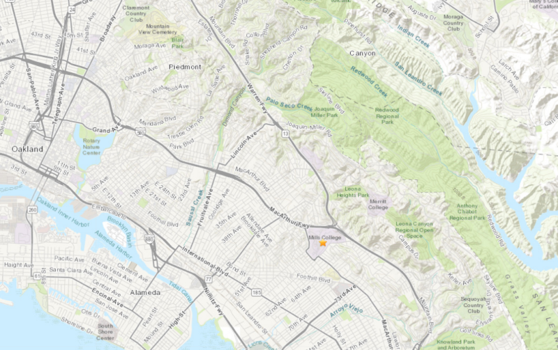 A 2.7 earthquake struck Oakland at 12:45 p.m. Saturday.