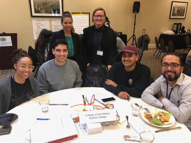 Project Change students and administrators attend a conference at Stanford University on community college programs for formerly incarcerated students.