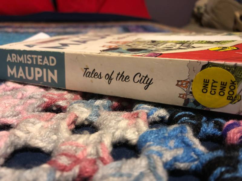 A well-worn copy of Armistead Maupin's 'Tales of the City.' It was the San Francisco Public Library's One City One Book pick in 2014.
