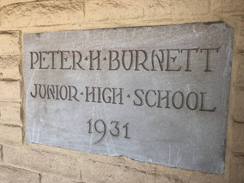 Students, staff and administrators say Burnett and his racist views don't align with the values of the school today.