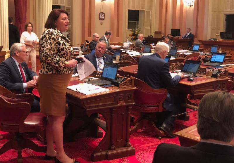 Senate Pro Tem Toni Atkins says she would have liked to use discretionary funds rather than greenhouse gas reduction funds to provide clean water in the Central Valley but called it a compromise.