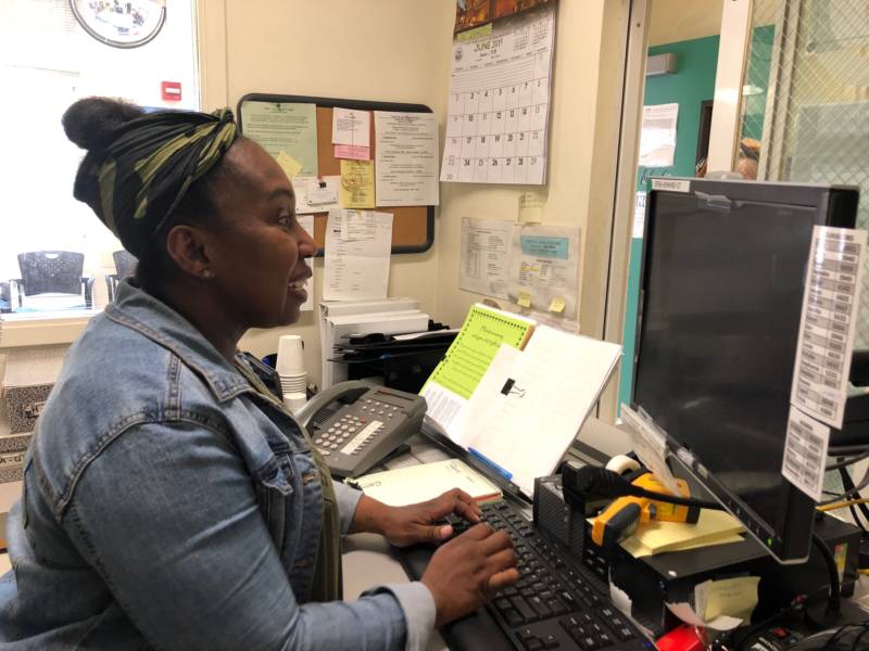 Ramona Gaines welcomes patients to the Opiate Treatment Outpatient Program (OTOP) at Zuckerberg San Francisco General Hospital. She knows the names of most of the 600 patients by heart.