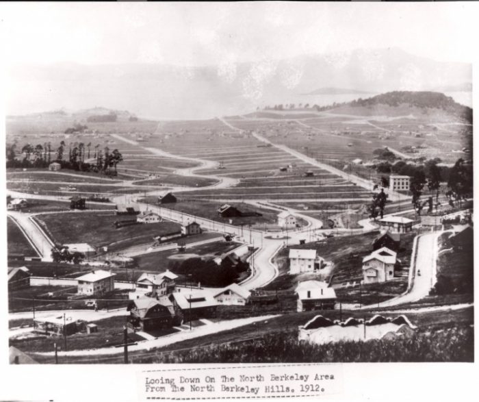 A view of the Berkeley Hills in 1912.