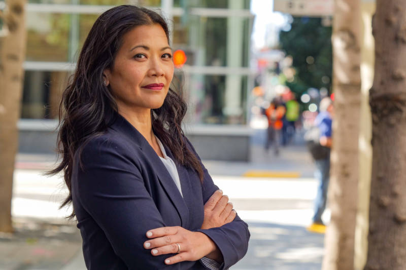 San Francisco District Attorney candidate Nancy Tung in downtown San Francisco.