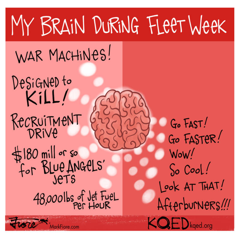 Fleet Week Brain by Mark Fiore
