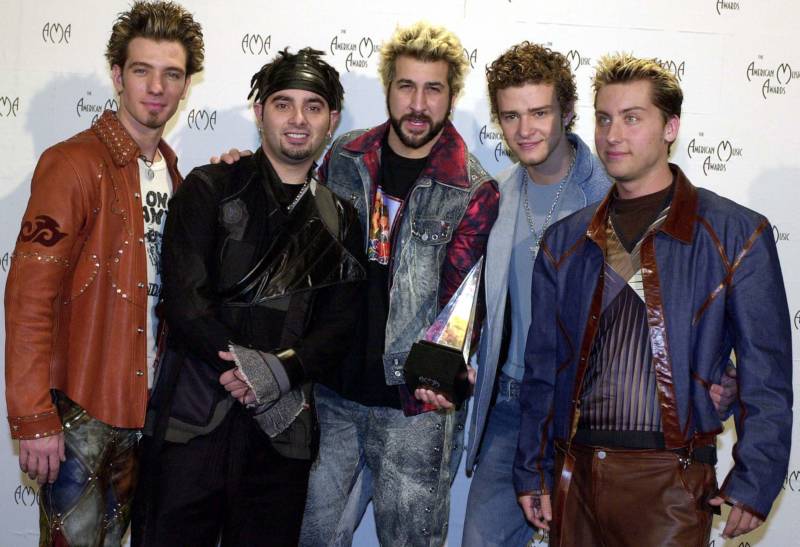I don't know how 'N Sync ever made it- there's only like 2 1/2 cute ones. And their stylist should be arrested. 