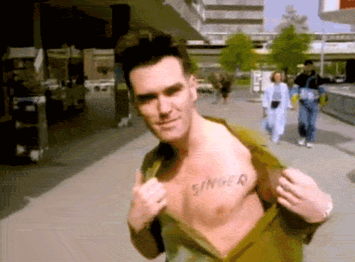 Morrissey just found a style and stuck with it for the last forty years. It works.