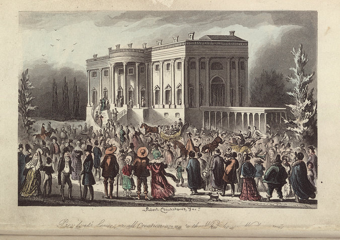 Jackson's inauguration rager. Photo: Library of Congress.