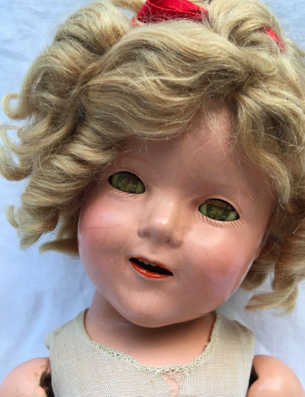 A 1930s Shirley Temple doll, currently for sale on eBay, for $119.