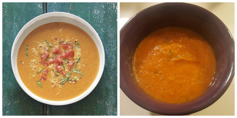 Oprah's is the one that looks like soup. Mine's the one that looks like salsa.