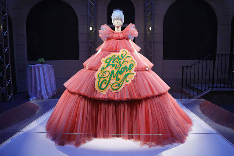 General view of the Press Event for The Costume Institute's spring 2019 exhibition "Camp: Notes on Fashion" on February 22, 2019 in Milan, Italy. 
