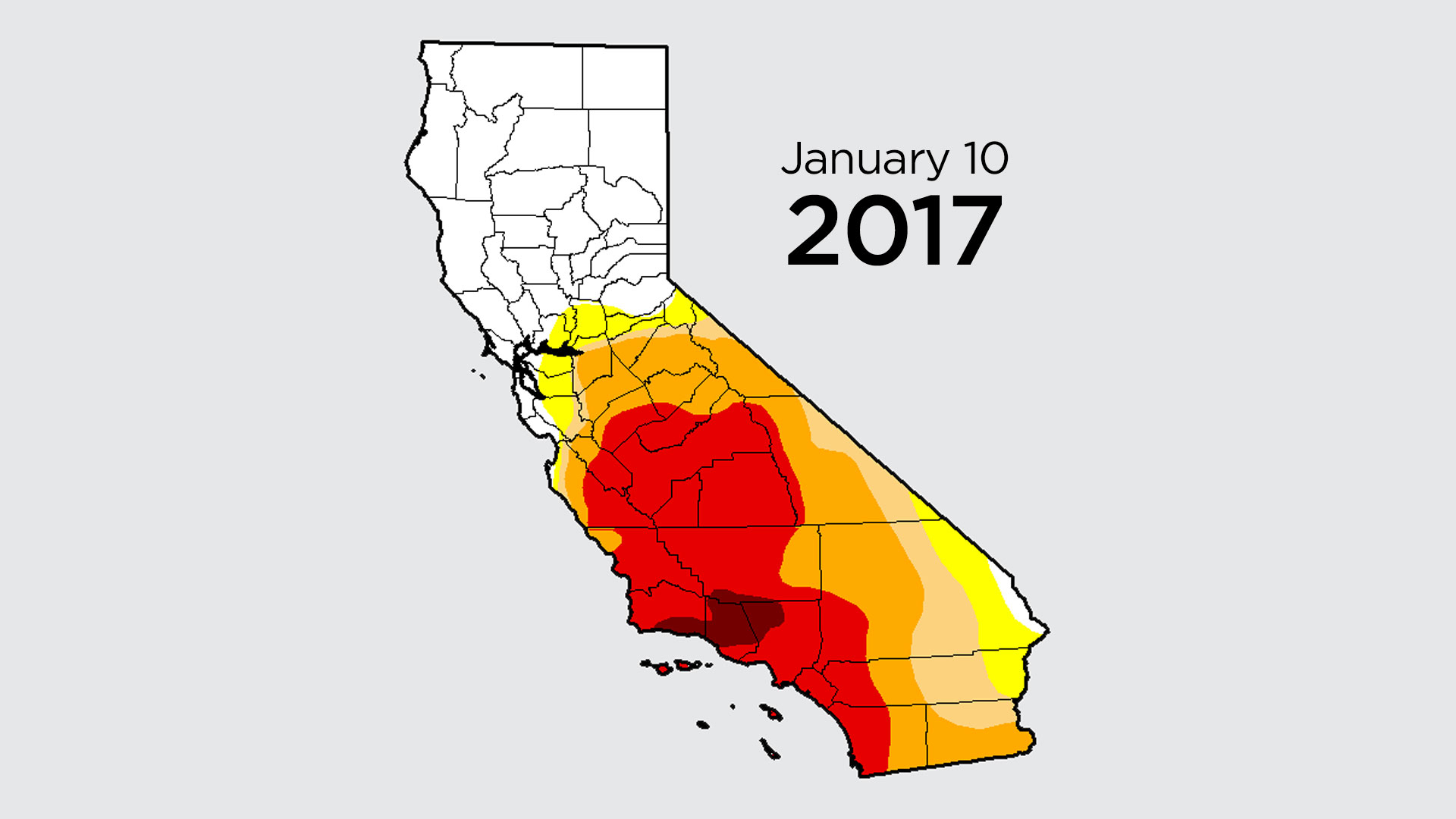 The U.S. Drought Monitor’s weekly analysis, released on Thursday, shows only 2 percent of the state remains in the most extreme category, “exceptional drought,” down from nearly 43 percent a year ago.