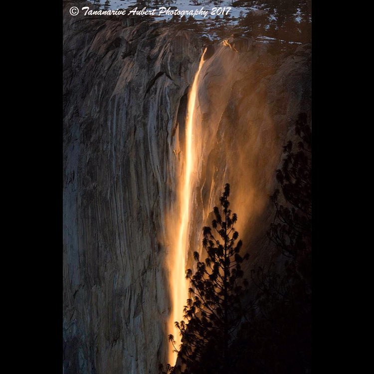 From @tananarive, via Instagram. "Tonight's firefall #elcapitan #yosemite #yosemitenationalpark #firefall"