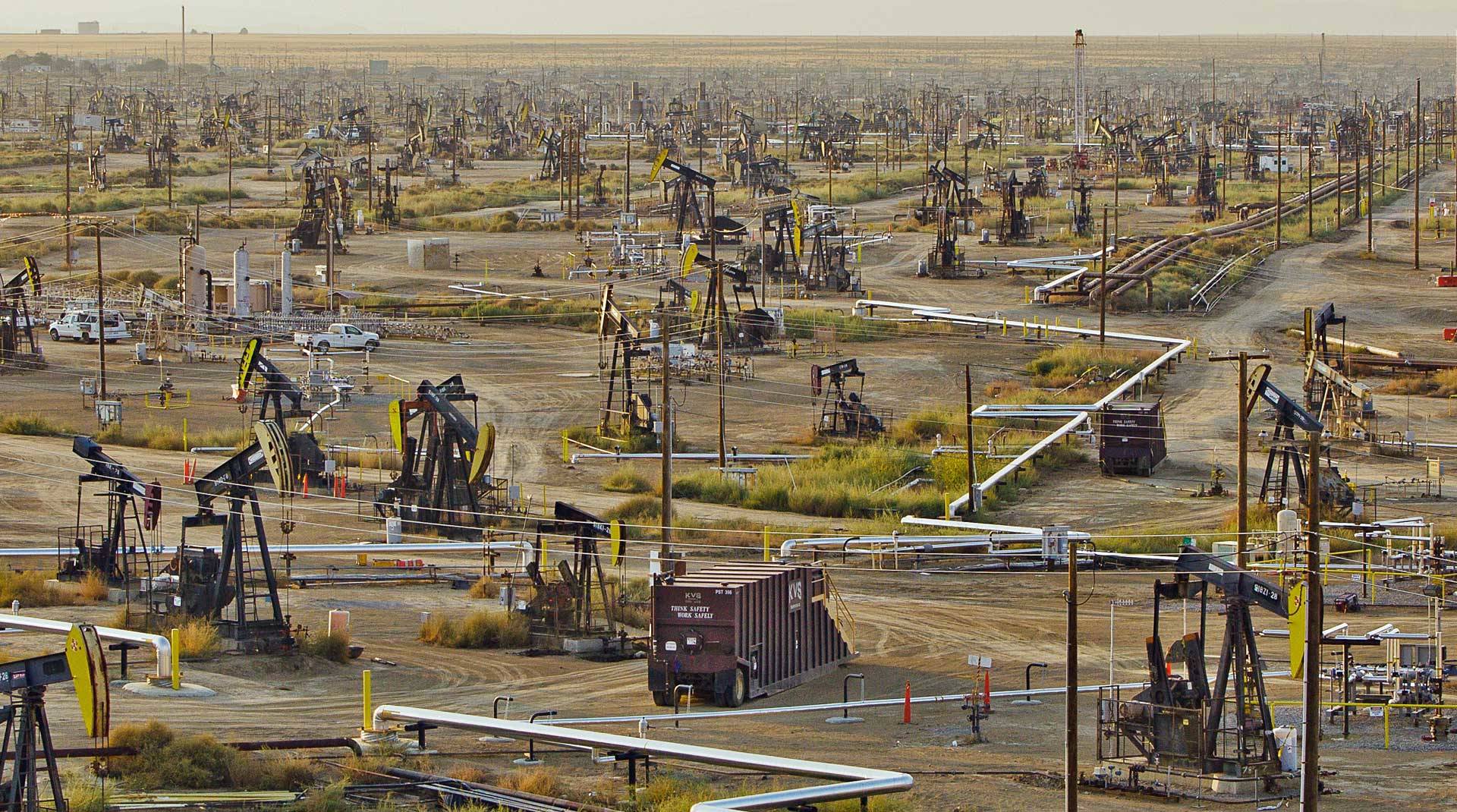 View of an oilfield.