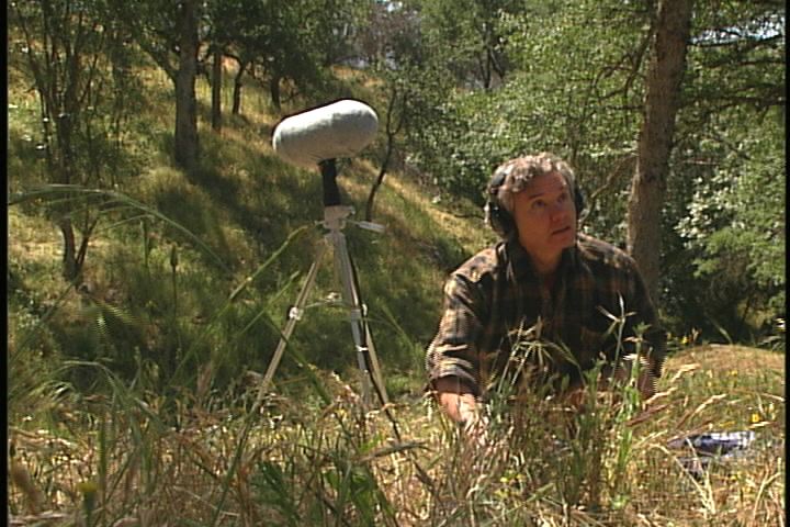 In better days: Bernie in the field, recording at Sycamore Spring in Sequoia-Kings Canyon Nat'l Park.