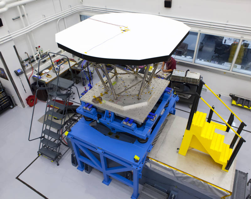 A 2013 "shake test" of the Parker Solar Probe's Thermal Protection System (TPS)--the carbon-fiber shield that will protect it from sunlight 500 times more intense than what shines on Earth. 