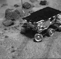 The first Mars rover, Sojourner, crawled around on Mars in 1997. 