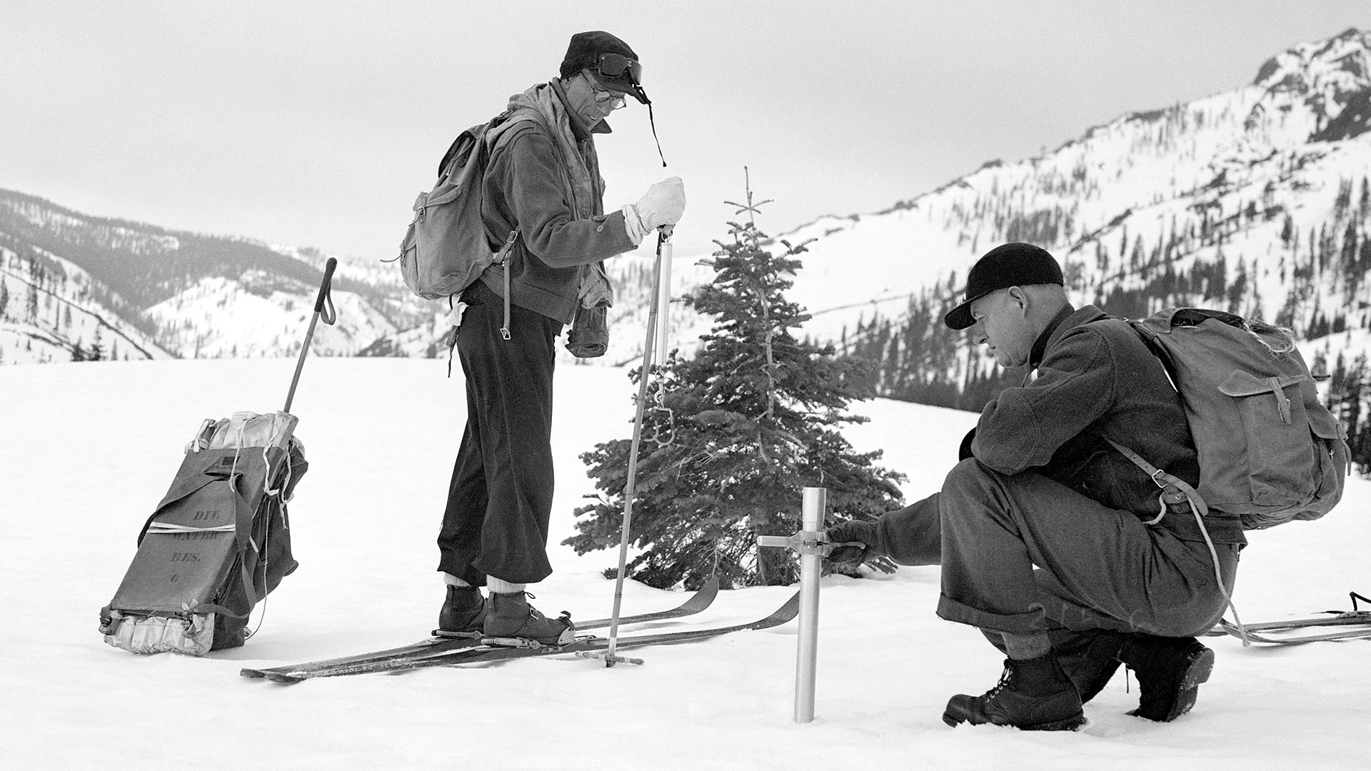 Photo: 1958 snow survey
